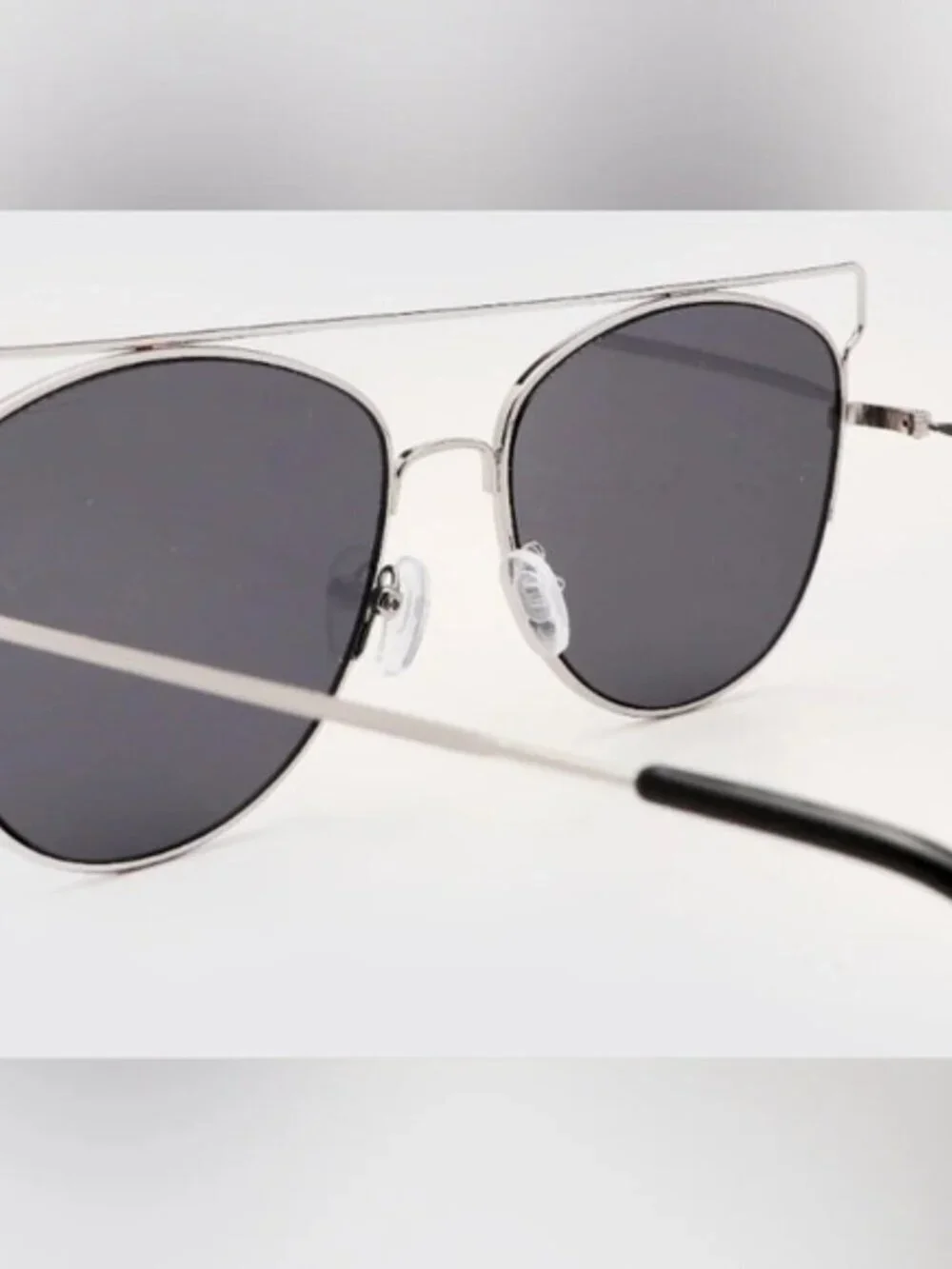 Aldo SIlver  Abstract Aviator Sunglasses